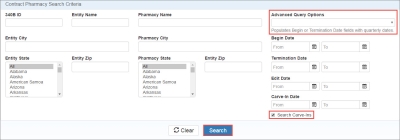 Searching for Contract Pharmacies